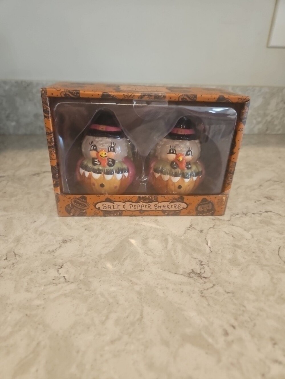 Johanna Parker Thanksgiving Turkey Salt & Pepper Shakers Set of 2 w/ Box